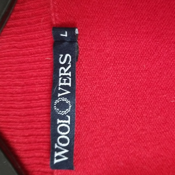 Wool Overs Women's popover cropped sweater sz large - Picture 2 of 5